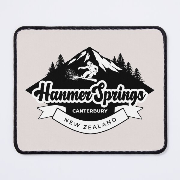 Item preview, Hanmer Springs Ski Area in Black designed and sold by MY NEW ZEALAND.