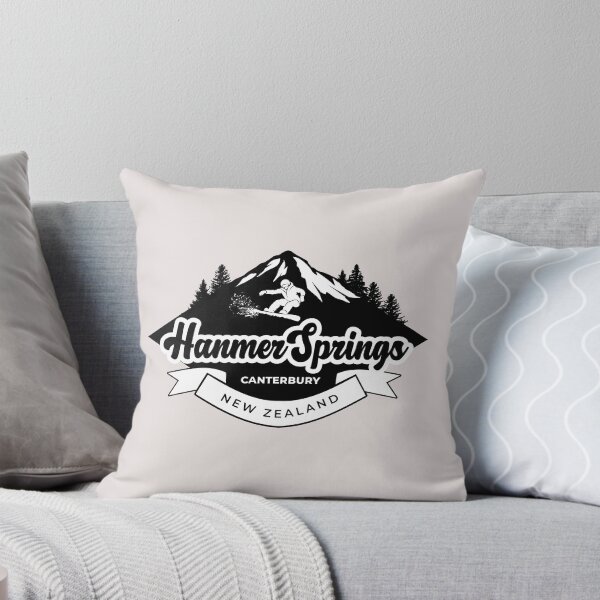 Item preview, Hanmer Springs Ski Area in Black designed and sold by MY NEW ZEALAND.