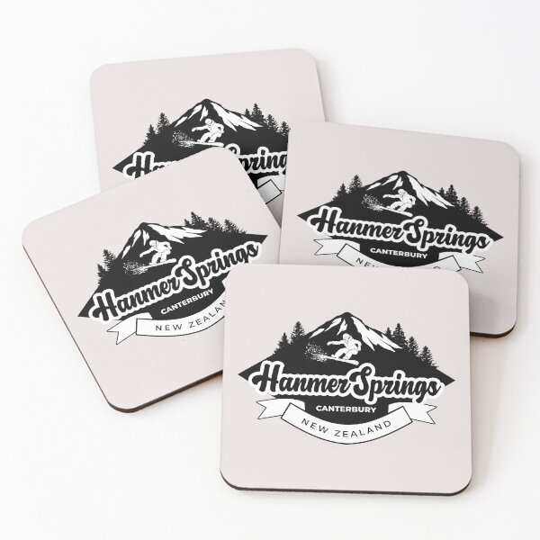 Item preview, Hanmer Springs Ski Area in Black designed and sold by MY NEW ZEALAND.