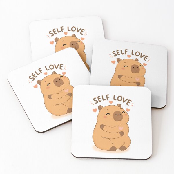 Item preview, Cute Capybara Self Love – Kawaii Self Care & Positive Vibes designed and sold by FennyWijayaMomo.