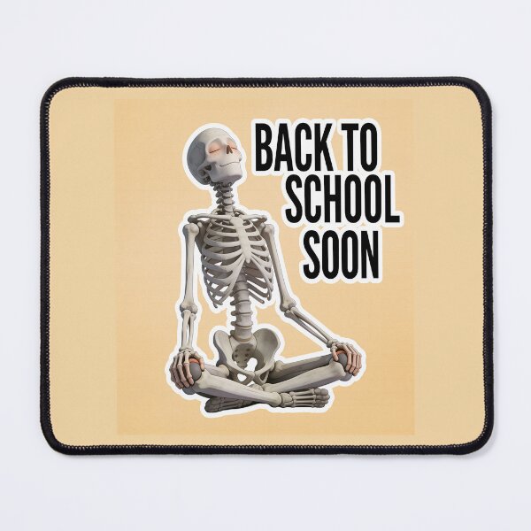 Item preview, Meditating Skeleton Back to School Funny School Spirit Design designed and sold by OksArtStudio.