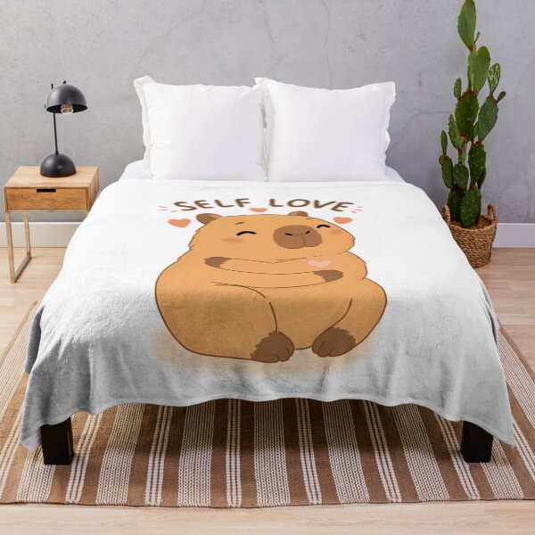 Item preview, Cute Capybara Self Love – Kawaii Self Care & Positive Vibes designed and sold by FennyWijayaMomo.