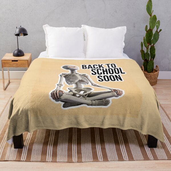 Item preview, Meditating Skeleton Back to School Funny School Spirit Design designed and sold by OksArtStudio.