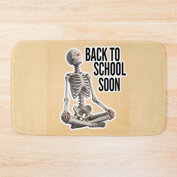 Item preview, Meditating Skeleton Back to School Funny School Spirit Design designed and sold by OksArtStudio.
