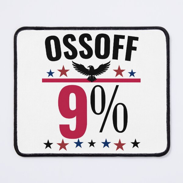 Item preview, Ossoff 9% Political Statement Graphic | Minimal Election Humor Design | Georgia Voters & Political Fans | T-Shirt designed and sold by Teetreasure2.
