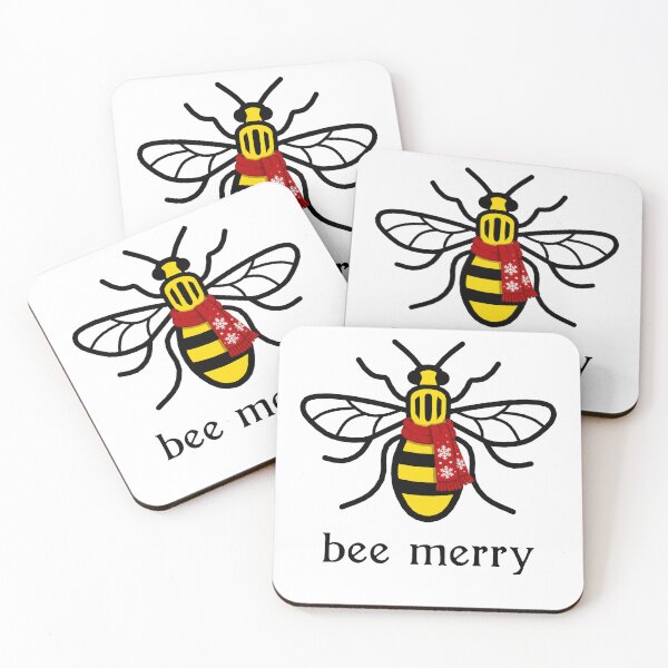 Item preview, Manchester Worker Bee Merry Christmas designed and sold by bravoalpha.