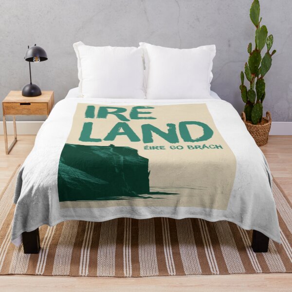 Item preview, Ireland Cliffs, Vintage Emerald Wall Art designed and sold by MarkedArtPrints.