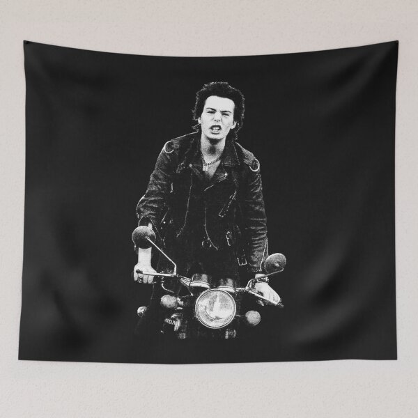 Item preview, sid vicious riding honda cb350 v2 designed and sold by ChimyandFunky.