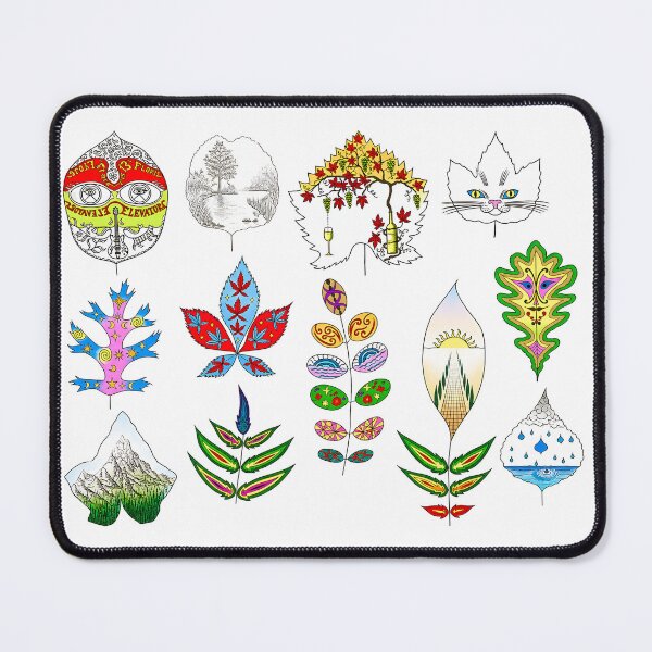 Item preview, Fantasy Psychedelic Leaves (version 3) designed and sold by ales-panz.
