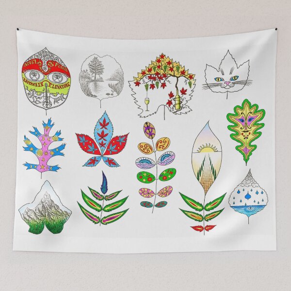 Item preview, Fantasy Psychedelic Leaves (version 3) designed and sold by ales-panz.