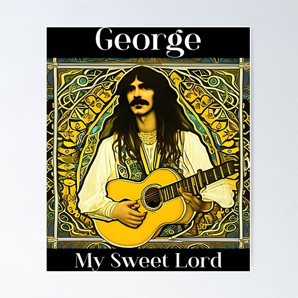 Item preview, Psychedelic Folk Rock Art Nouveau George Harrison designed and sold by eltonjr.