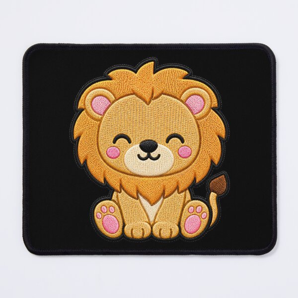 Item preview, Cute Baby Lion Embroidery Patch Illustration designed and sold by ColorSplash123.