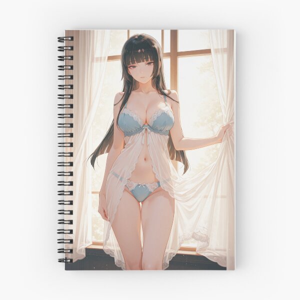 Item preview, Ice Blue Morning – Hime Cut Anime Beauty in Sunrise Light designed and sold by SEIMEI2025.