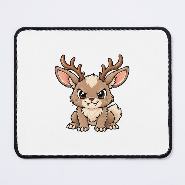 Item preview, Cute Grumpy Jackalope Cryptid Design designed and sold by Creativeworksuk.