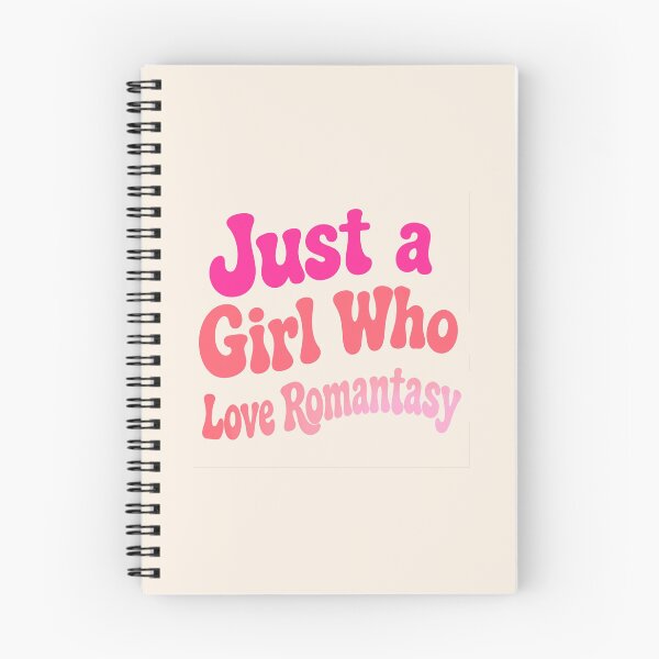 Item preview, Just A Girl Who Loves Romantasy Pink Groovy Bookish Sticker designed and sold by Yellowriversss.