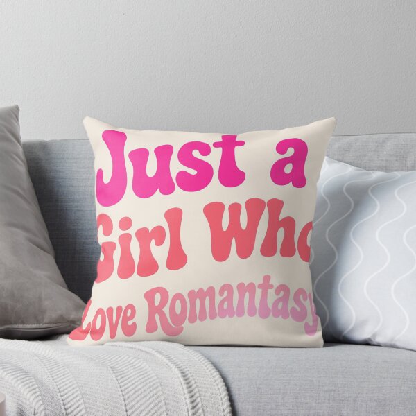 Item preview, Just A Girl Who Loves Romantasy Pink Groovy Bookish Sticker designed and sold by Yellowriversss.