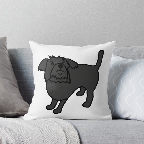 Item preview, Shaggy Black Dog Cartoon Art designed and sold by SoyLamderma.