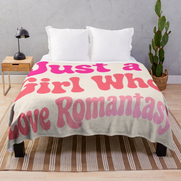 Item preview, Just A Girl Who Loves Romantasy Pink Groovy Bookish Sticker designed and sold by Yellowriversss.