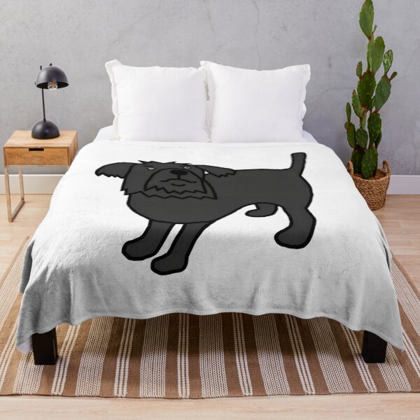 Item preview, Shaggy Black Dog Cartoon Art designed and sold by SoyLamderma.