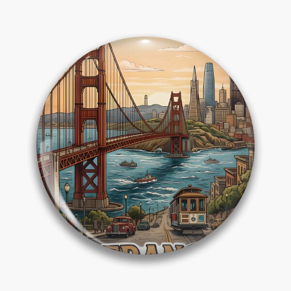 Item preview, san francisco,big bridge designed and sold by Hephaestus's Forge.