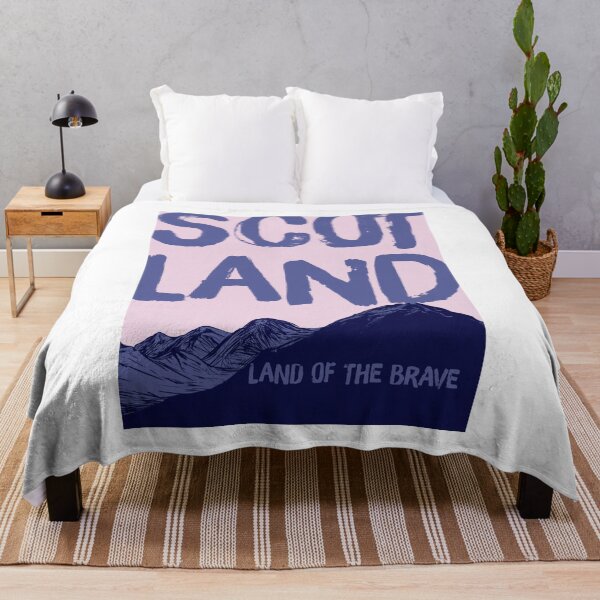 Item preview, Scotland Highlands, Vintage Purple Mountain Wall Art designed and sold by MarkedArtPrints.