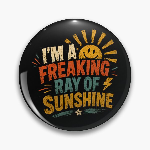 Item preview, I'm A Freaking Ray Of Sunshine Happy Personality Quote Good Vibes Gift designed and sold by RetroMini2026.