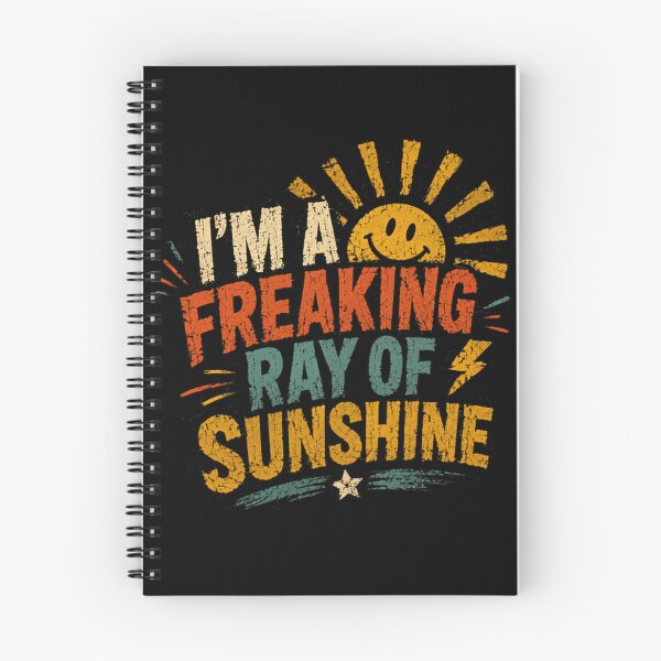 Item preview, I'm A Freaking Ray Of Sunshine Happy Personality Quote Good Vibes Gift designed and sold by RetroMini2026.