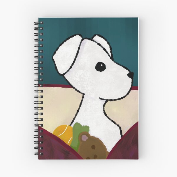 Item preview, Ghost Puppy in Pet Bed with Toys designed and sold by JaygiesDesign.