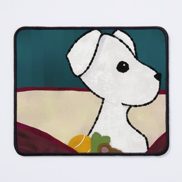 Item preview, Ghost Puppy in Pet Bed with Toys designed and sold by JaygiesDesign.