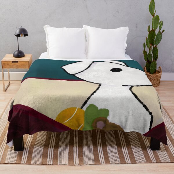 Item preview, Ghost Puppy in Pet Bed with Toys designed and sold by JaygiesDesign.