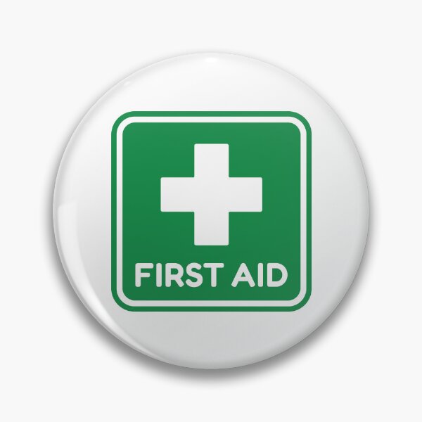 Item preview, First Aid Green Medical Cross Healthcare Safety Sign designed and sold by VectorForge Studio.