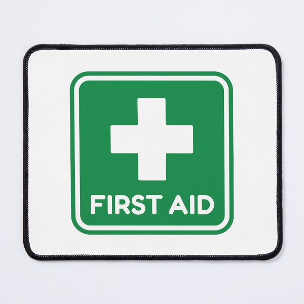 Item preview, First Aid Green Medical Cross Healthcare Safety Sign designed and sold by VectorForge Studio.