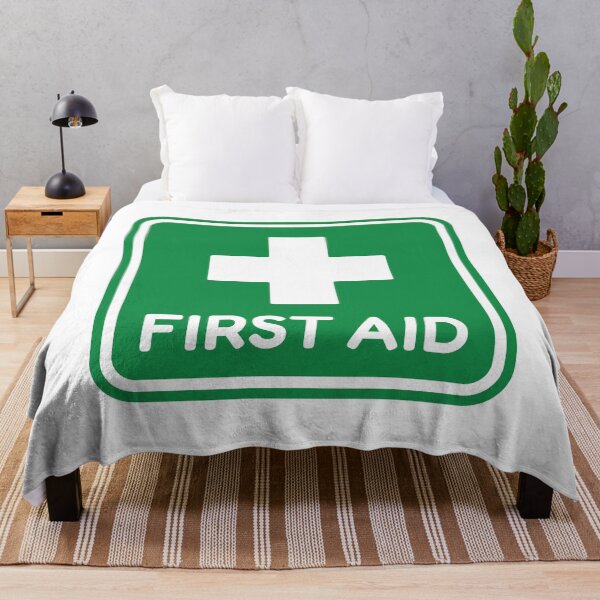 Item preview, First Aid Green Medical Cross Healthcare Safety Sign designed and sold by VectorForge Studio.