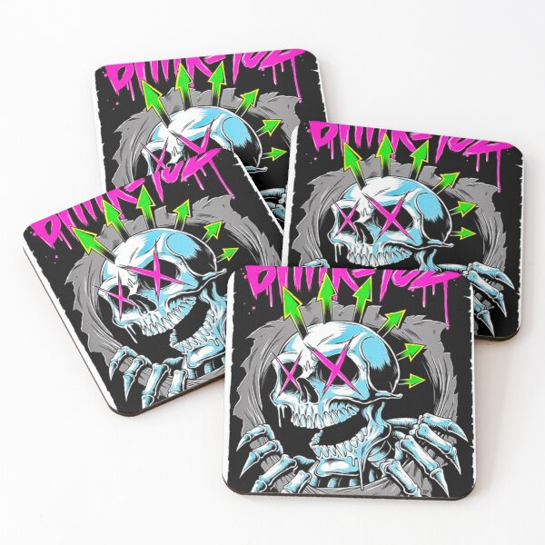 Item preview, Blink-182 Pink Graffiti Logo Neon Skull Punk Rock Band Design designed and sold by ArtisticTpulse.