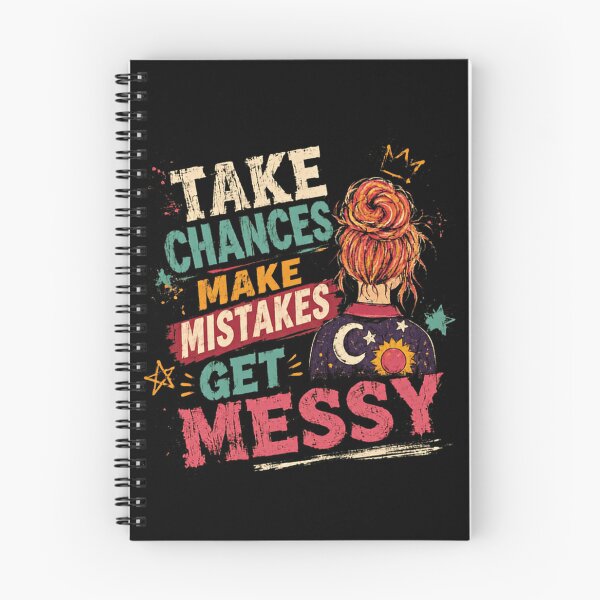 Item preview, Take Chances Make Mistakes Get Messy Motivational Quote Positive Mindset designed and sold by RetroMini2026.