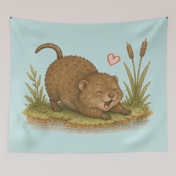 Item preview, Morning Stretch Water Vole designed and sold by MellowMunchkins.