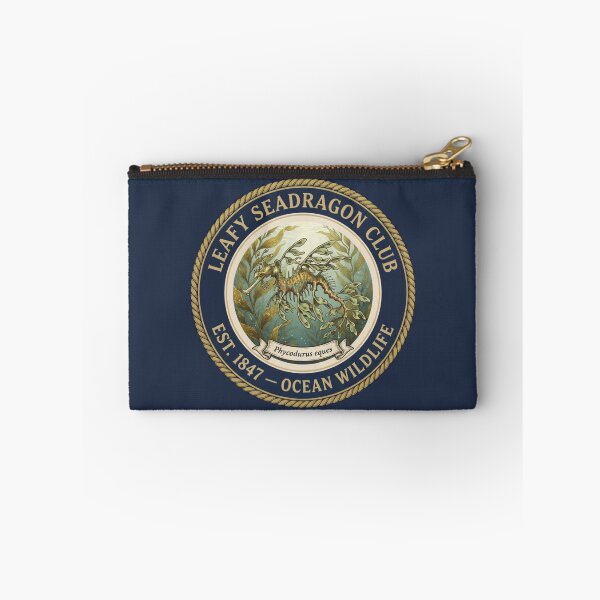 Item preview, Leafy Seadragon Club Vintage Badge Ocean Art designed and sold by CalmCapy Co.
