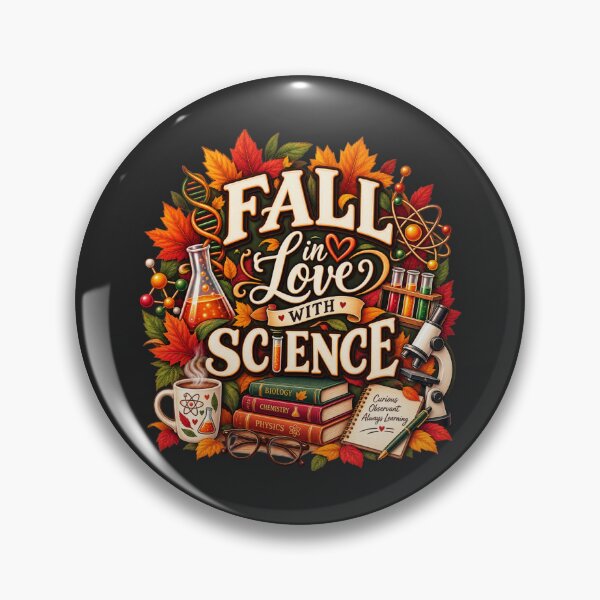 Item preview, Fall in Love With Science – Autumn Science Teacher Design designed and sold by astersgraphics.