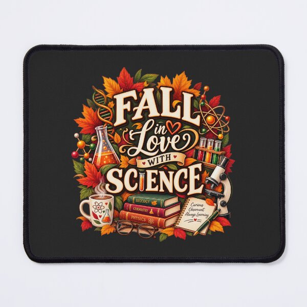 Item preview, Fall in Love With Science – Autumn Science Teacher Design designed and sold by astersgraphics.