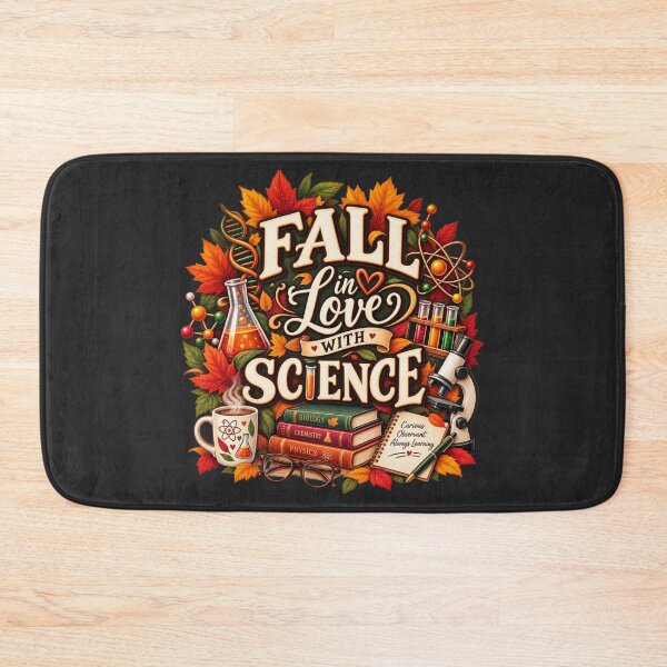 Item preview, Fall in Love With Science – Autumn Science Teacher Design designed and sold by astersgraphics.