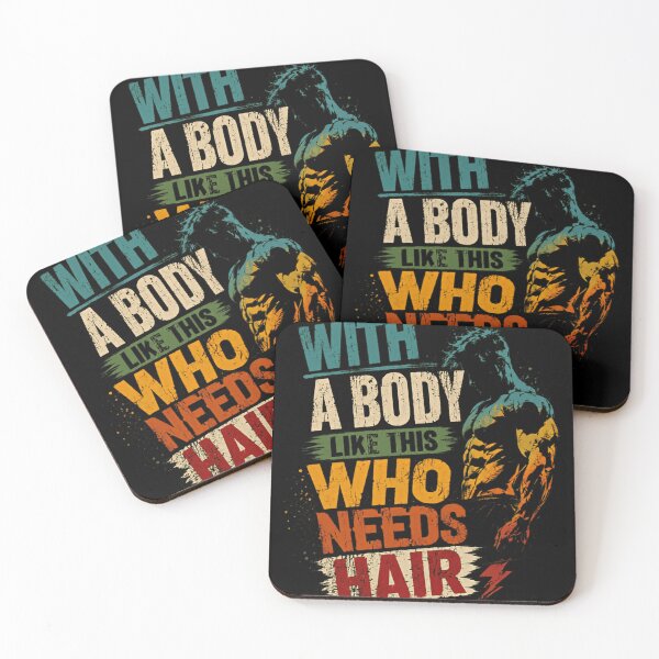 Item preview, With A Body Like This Who Needs Hair Bodybuilder Gym Fitness Bald Man designed and sold by RetroMini2026.