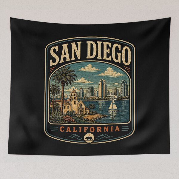 Item preview, San Diego - California designed and sold by GoodOldVintage.