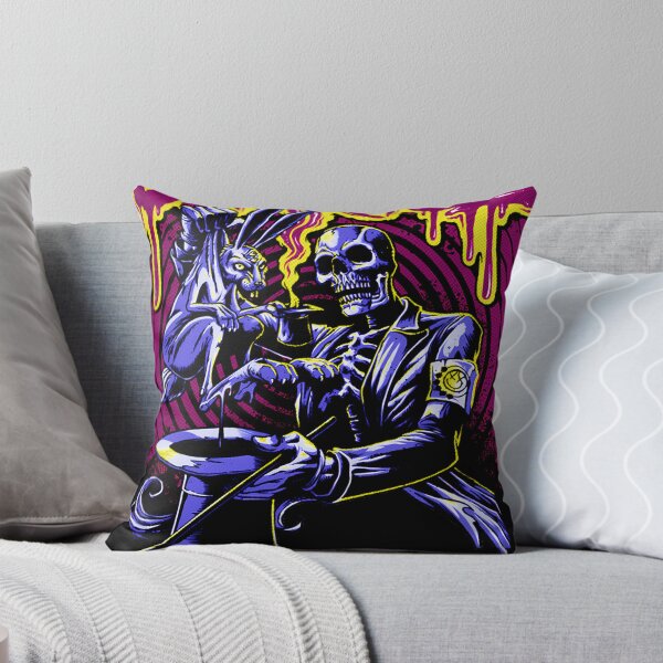 Item preview, Blink-182 Retro Melting Logo Skeleton Bunny Hypnotic Punk Art designed and sold by DarkPsyche.