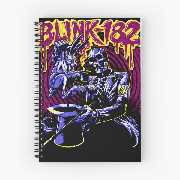 Item preview, Blink-182 Retro Melting Logo Skeleton Bunny Hypnotic Punk Art designed and sold by DarkPsyche.