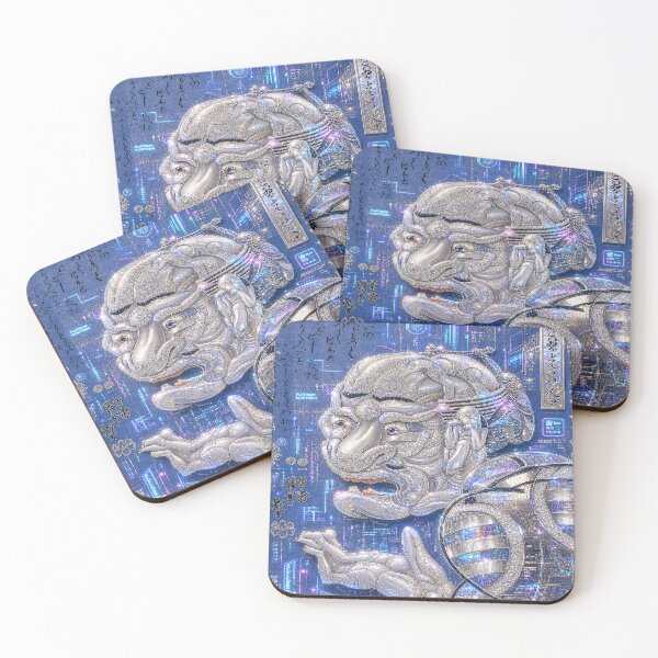 Item preview, Human Collective Mecha – Cyberpunk Japanese Ukiyo-e designed and sold by RhymeArc.
