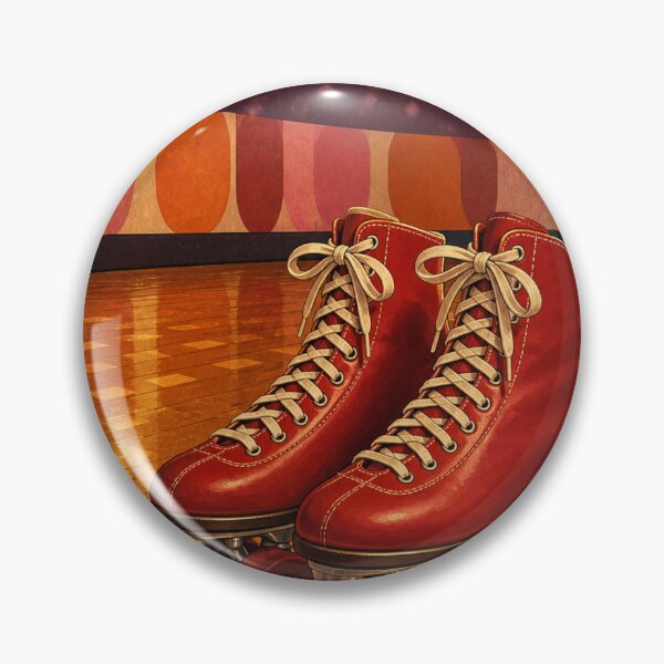 Item preview, Retro Roller Rink Red Skates Disco Night designed and sold by MeanPanduh.