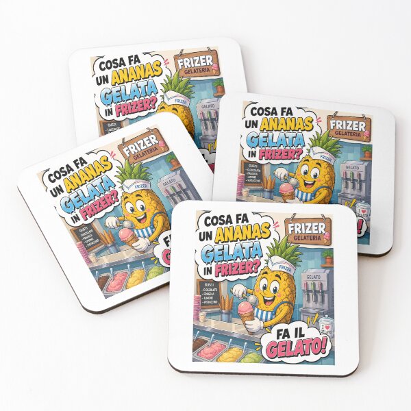 Item preview, Funny Pineapple – Ice Cream Cartoon Joke designed and sold by RipantinaFantasy .