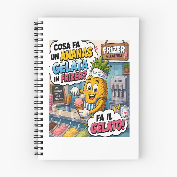 Item preview, Funny Pineapple – Ice Cream Cartoon Joke designed and sold by RipantinaFantasy .