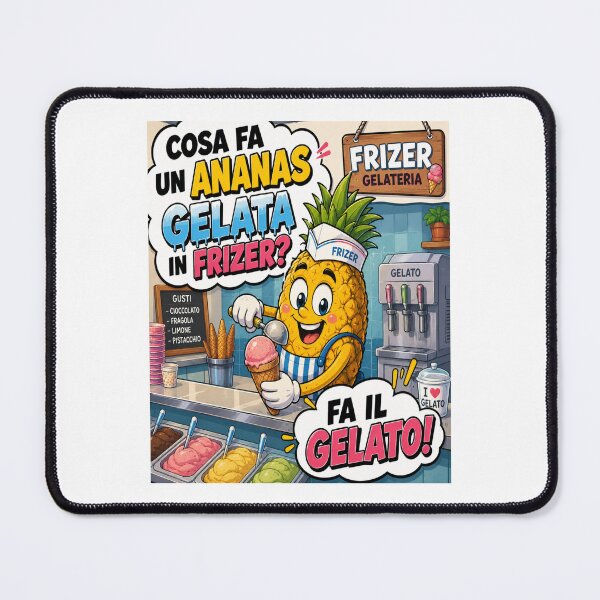 Item preview, Funny Pineapple – Ice Cream Cartoon Joke designed and sold by RipantinaFantasy .