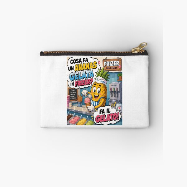 Item preview, Funny Pineapple – Ice Cream Cartoon Joke designed and sold by RipantinaFantasy .